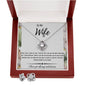 Love Knot Necklace and Earrings For Wife
