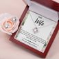 Love Knot Necklace and Earrings For Wife