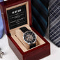 To My Dad Openwork Watch