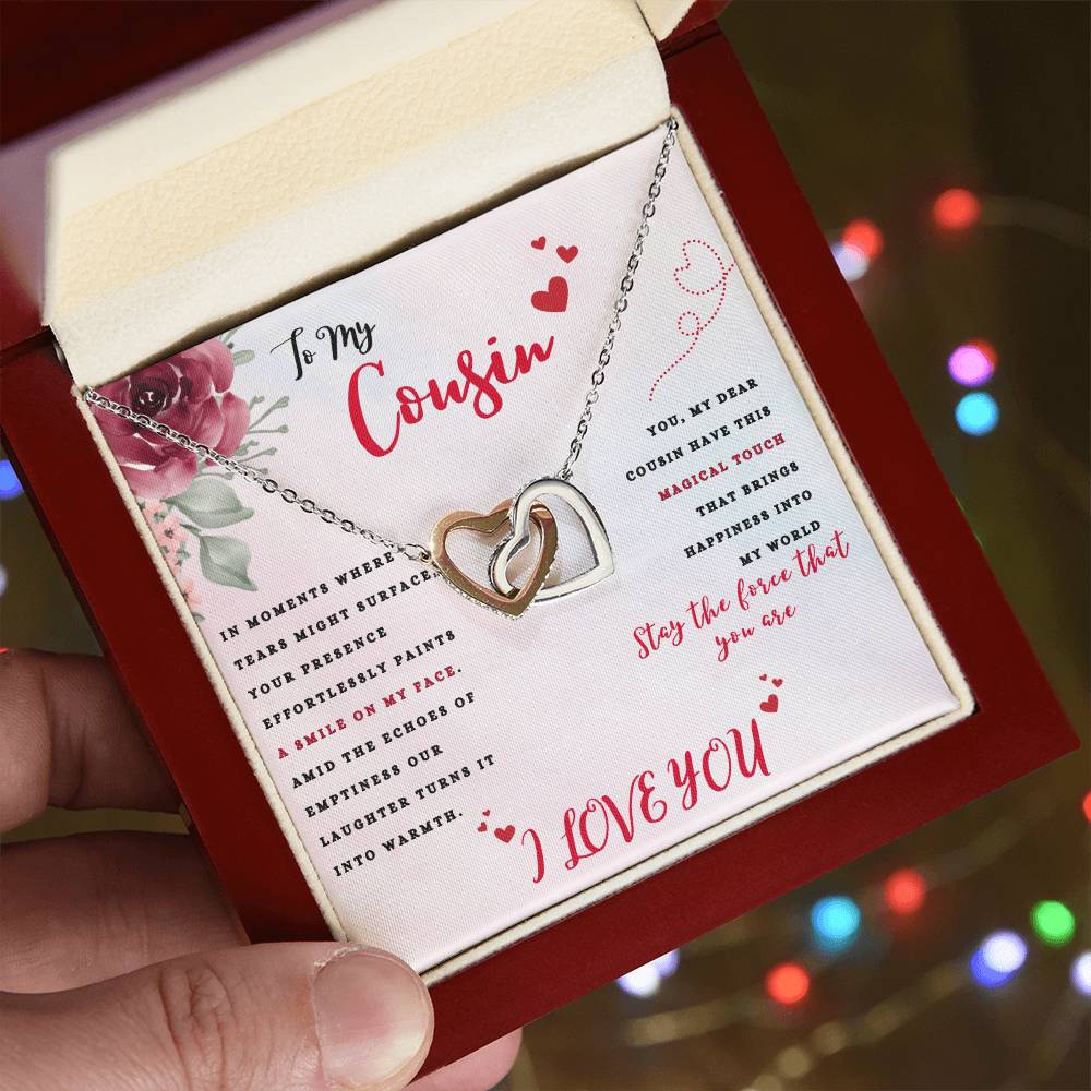 Cousin Interlocking Hearts Necklace