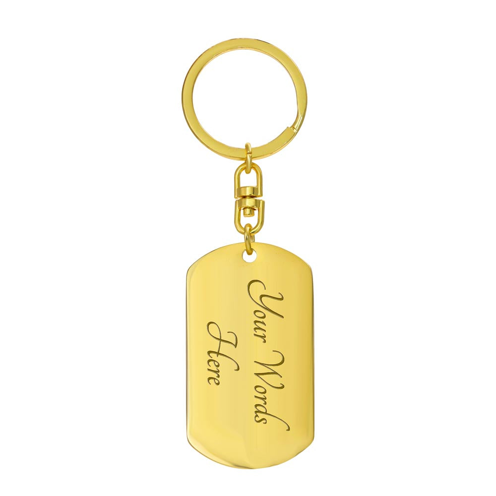 For The Graduate Engraved Keychain