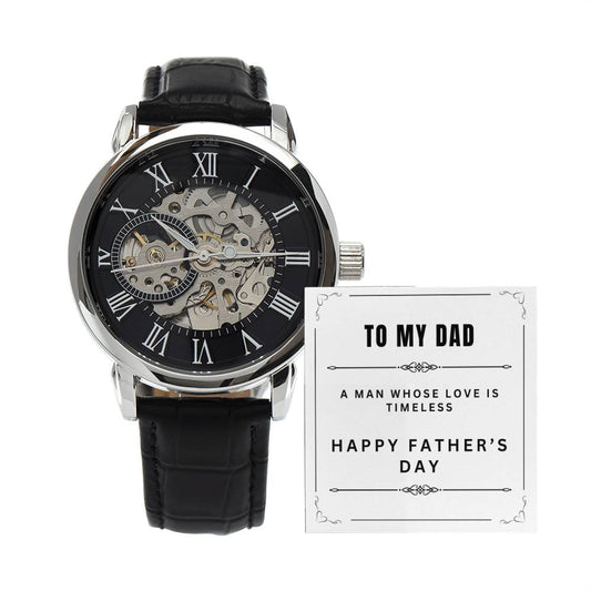 To My Dad Openwork Watch