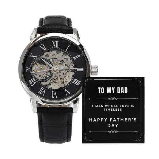 To My Dad Openwork Watch