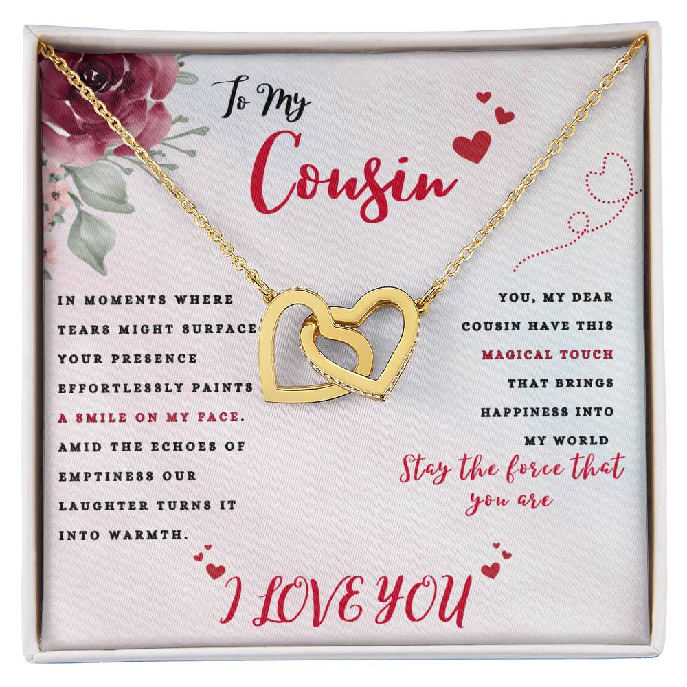 Cousin Interlocking Hearts Necklace