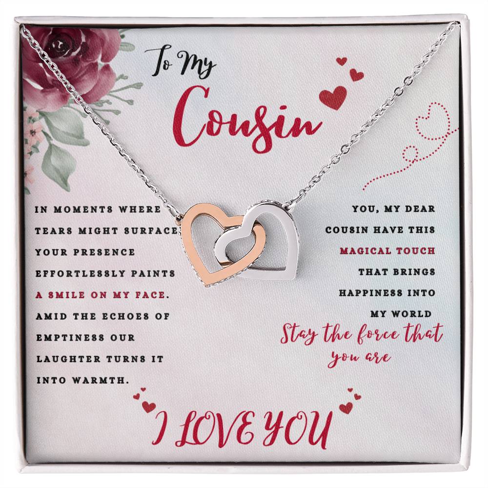 Cousin Interlocking Hearts Necklace