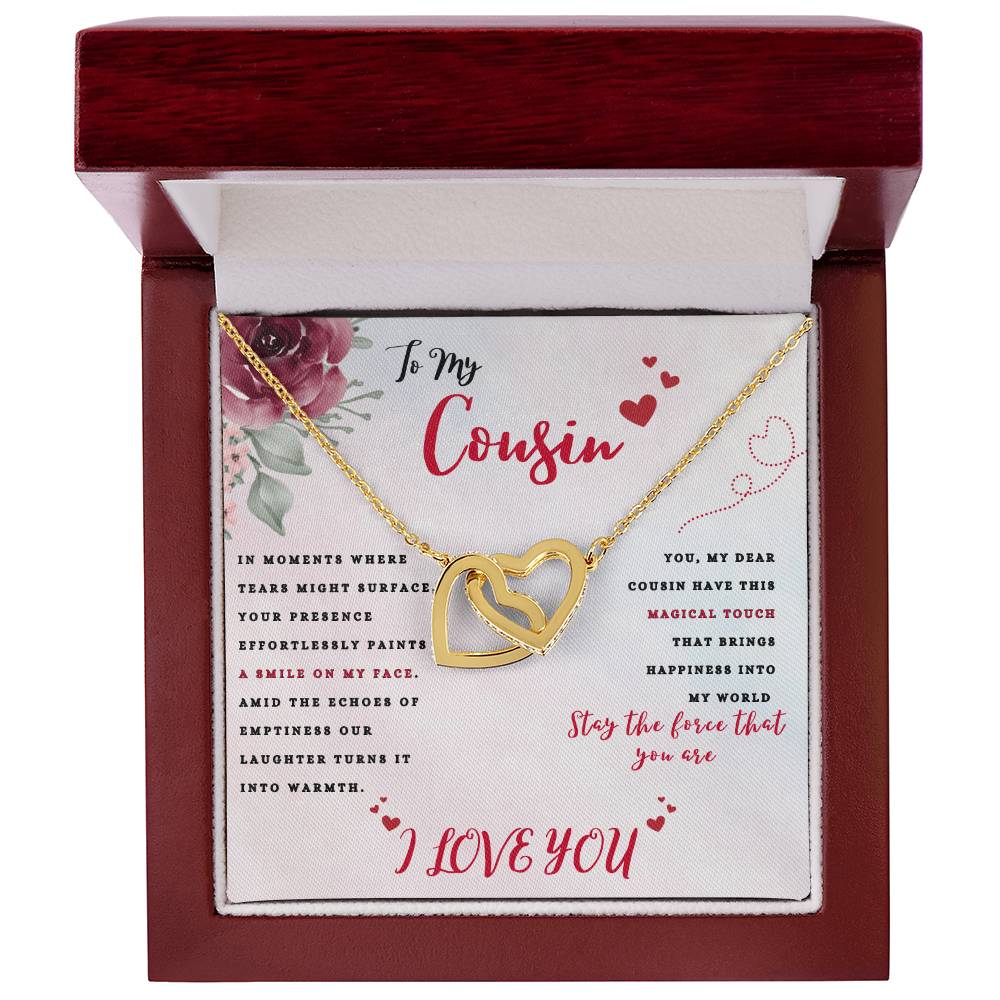 Cousin Interlocking Hearts Necklace