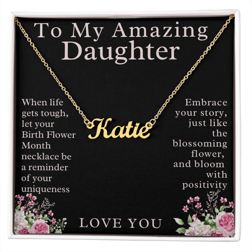 Beautiful Custom Name Necklace For Daughter