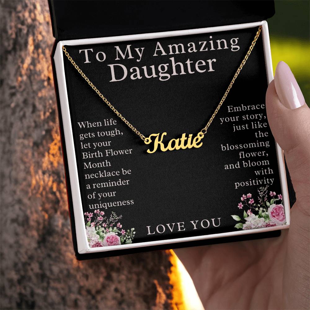 Beautiful Custom Name Necklace For Daughter