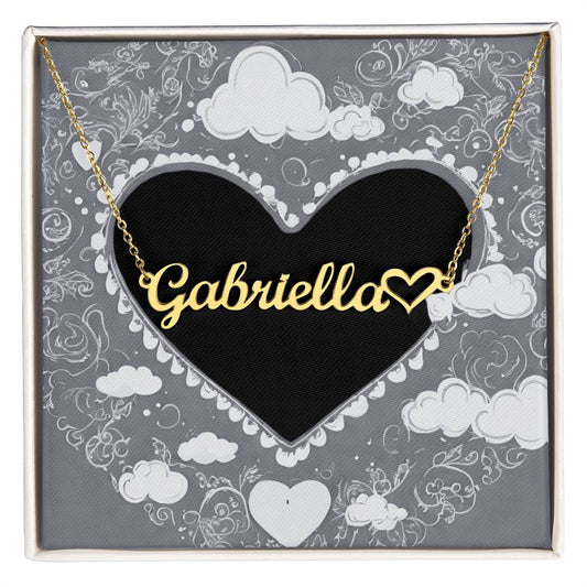 Beautiful Custom Name Necklace w/ Heart