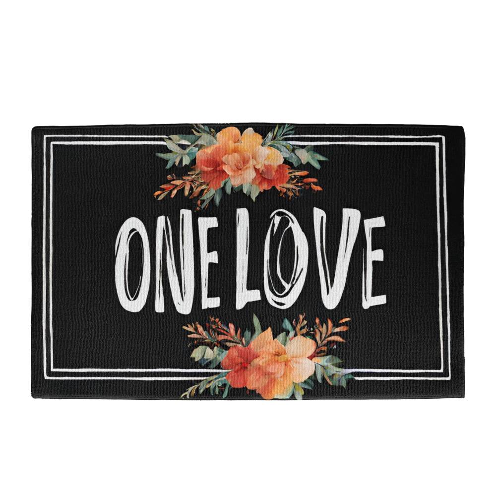 One Love Welcome Mat